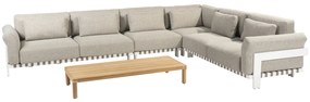 4 Seasons Outdoor Paloma loungeset XL met Finn salontafel * Sale *      beige weerbestendig