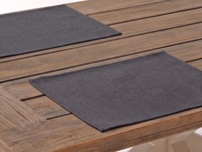 Placemats | Madison | Polyester | Grijs/Antraciet | 33x45cm | Kees Smit Tuinmeubelen