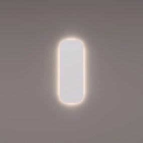 Hipp Design T03 spiegel rechthoekig met afgeronde hoeken en verlichting rondom 30x80cm