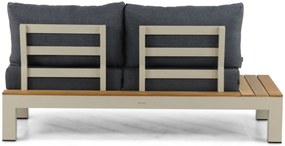 Loungeset 6 personen Aluminium/Teak Taupe Lifestyle Garden Furniture Vittoria