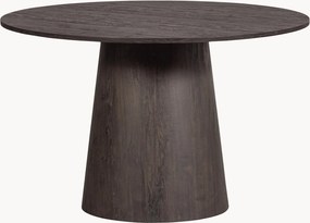 Ronde eettafel Maan met houtlook