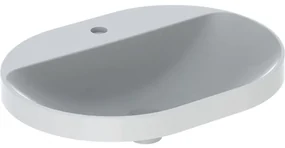 Geberit Variform opbouwwastafel ellips 60x45cm zonder overloop wit 500.734.01.2