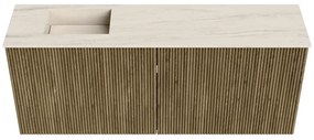 Mondiaz Joya DLux 100cm toiletmeubel dusk met wastafel faye links 1 kraangat meli
