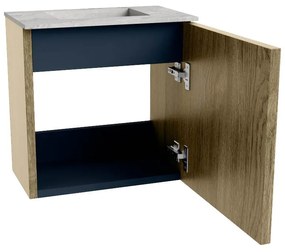Mondiaz Joya DLux 40cm toiletmeubel dusk met wastafel faye midden zonder kraangat glace