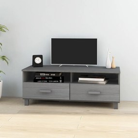 vidaXL Tv-meubel 106x40x40 cm massief grenenhout donkergrijs