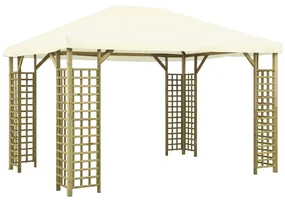 vidaXL Prieel 4x3 m crème
