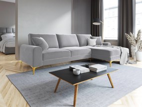 4.5-zitshoekbank Madara rechts velvet | Mazzini Sofas