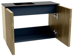 Mondiaz Joya 60cm toiletmeubel dusk met wastafel faye links zonder kraangat urban