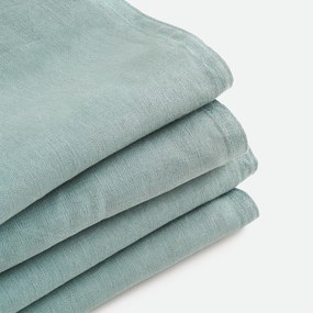 Set van 4 servetten van gewassen linnen Victorine