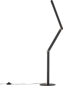 Design vloerlamp zwart incl. LED 3-staps dimbaar - Gate