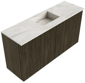 Mondiaz Joya DLux 80cm toiletmeubel shadow met wastafel faye midden 1 kraangat ostra
