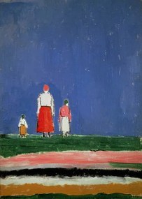 Kazimir Severinovich Malevich - Kunstreproductie Three Figures, 1913-28, (30 x 40 cm)