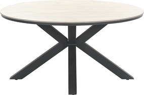 Garden Impressions Marbella tuinset 6-delig earl grey - Tulli tuintafel Ø148 cm