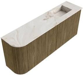 Mondiaz Joya DLux 100cm toiletmeubel ronding links dusk met wastafel faye rechts 1 kraangat frappe