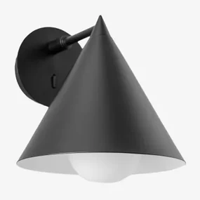 Metalen Wandlamp Arilda Zwart - Sklum
