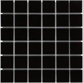 The Mosaic Factory Barcelona vierkante mozaïek tegels 31x31 zwart