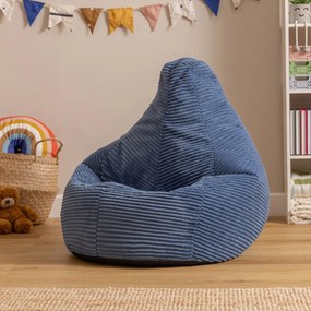 Chillz Kinder Zitzak Corduroy - Denim Blauw