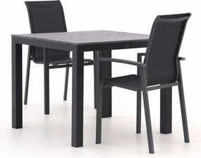 Diningset Forza  | 2 personen polywood | Tuinset stapelbaar | 3-delig | Kees Smit Tuinmeubelen