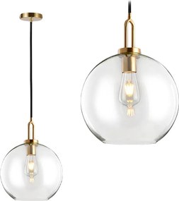 Plafondlamp Hangende Glazen Bol 25cm APP630-1CP