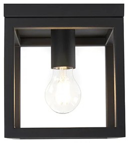 Industriële plafondlamp zwart staal - Cage