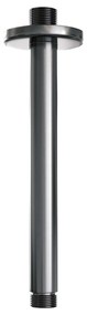 Brauer Gunmetal Edition complete inbouw regendouche met 3 standen handdouche, plafondarm, glijstang en hoofddouche 20cm set 23 gunmetal geborsteld PVD