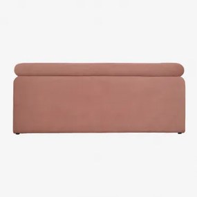 240cm Cirene Gestoffeerd Hoofdbord Stof Roze – Kwarts & 160 Cm - Sklum