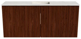 Mondiaz Joya DLux 90cm toiletmeubel ruby met wastafel faye midden zonder kraangat ostra