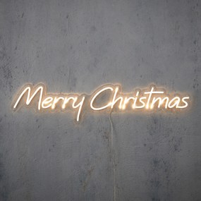 Kerst wandlamp neon wit - Merry Christmas