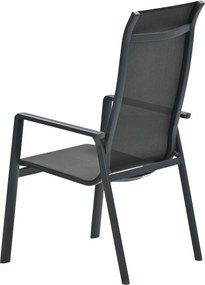 Garden Impressions Siena tuinstoel stapelbaar - donker grijs