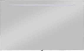 Saqu Ada spiegel met LED verlichting 100x3x70cm aluminium