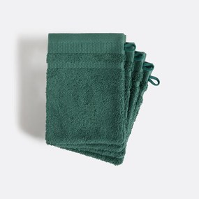 Set van 4 washandjes van gekamd katoenen van 600 g/m², KHEOPS