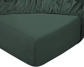 Hoeslaken King – 100% katoensatijn – 90×200 – groen