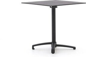 Inklapbare tafel Bellagio | Vierkant | Tuintafel Kunststof | 70x70cm | 2 personen | Kees Smit Tuinmeubelen