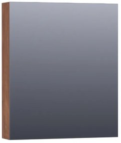 Saniclass Plain Spiegelkast - 60x70x15cm - 1 rechtsdraaiende spiegeldeur - MFC - viking shield SK-PL60RVS