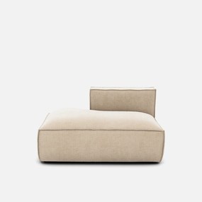 Loungebank links, vintage ribfluweel, Seven