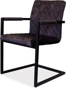 Eetkamerstoel - Rome - stof Adore Antraciet