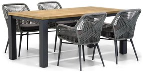 Tuinset 4 personen 180 cm Rope Grijs Lifestyle Garden Furniture Advance/Veneto