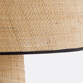 Tafellamp in raffia, Dolkie