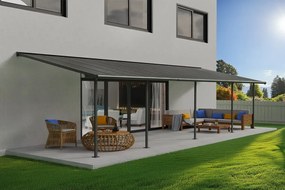 Aluminium terrasoverkapping tarasu Sierra Palram - Canopia 3 x 9,71 m antraciet Heat Block