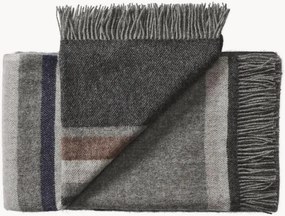 Wollen plaid Lyø met franjes