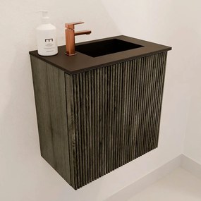 Mondiaz Joya 40cm toiletmeubel shadow met wastafel faye rechts 1 kraangat urban