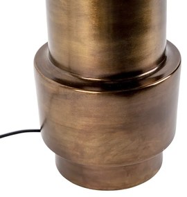 Art deco tafellamp met kap wit 50 cm - Bruut