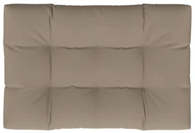 vidaXL Tuinkussen 120x80x10 cm stof taupe
