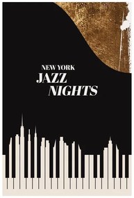Art Print Kubistika - NY Jazz, (40 x 60 cm)