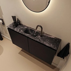 Mondiaz Ture DLux toiletmeubel 100cm urban met wastafel lava midden met kraangat