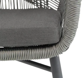 Tuinset 4 personen 180 cm Rope Grijs Lifestyle Garden Furniture Advance/Sophia