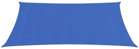 vidaXL Zonnezeil 160 g/m² 2x4 m HDPE blauw