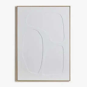 Handgeschilderd Decoratief Schilderij Met Helvon-reliëf 100 X 140 Cm & B - Sklum