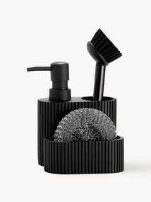 Afwasmiddeldispenser Poly met spons, 3-delig