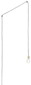 Eettafel / Eetkamer Moderne hanglamp goud met stekker - Cavalux Design, Modern Minimalistisch Binnenverlichting Lamp